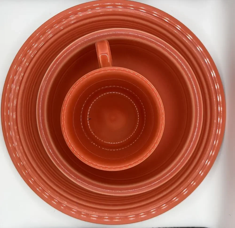 Fiestaware Poppy Place Setting EUC